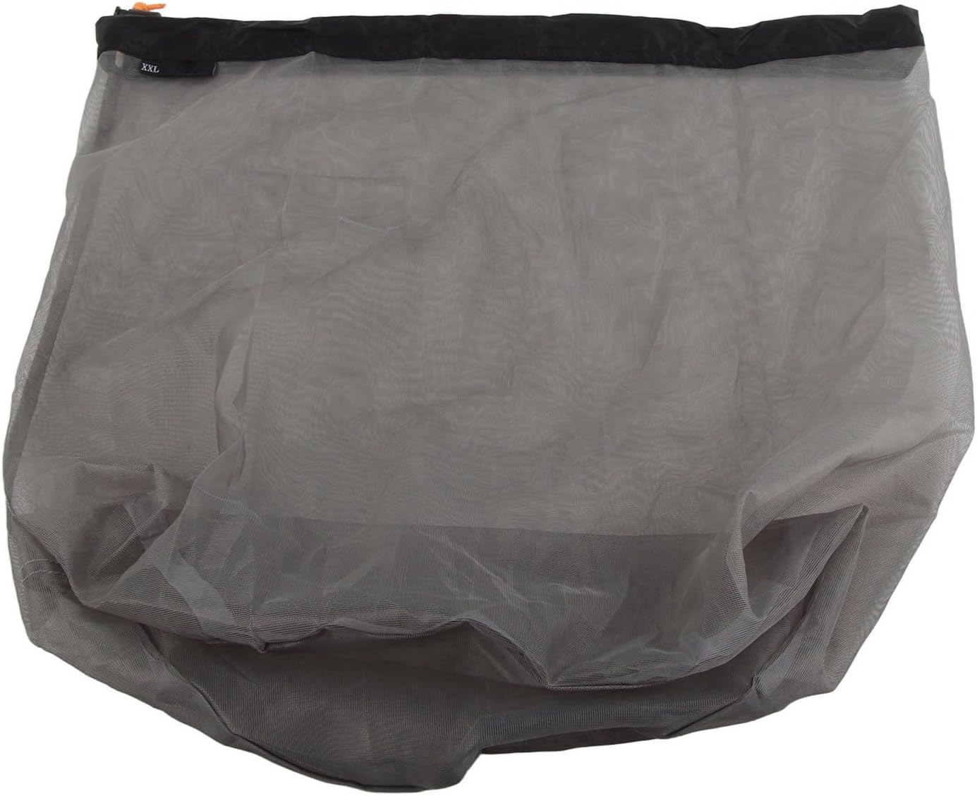 Mesh Stuff Sack Light Weight Nylon Mesh Drawstring Storage Bag for Travelling Hiking Camping Stuff Storage(Orange M)