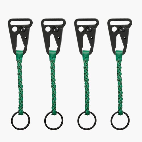 Vagocom 12 Sets Tactical Snap Hooks, 1" Small Keychain Clip with Metal Key Ring for Molle Bags,Paracord Bracelets,Use for Camping,Hiking,Traveling,Outdoor Activity