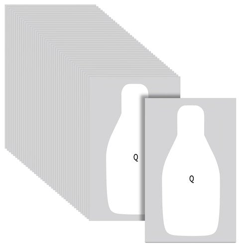 Leyndo Paper Shooting Targets Large Paper Rifle Targets Center Mass Silhouette for Range Shooting Training Qualification for Gun Pistol Rifle Practice (50 Pcs)