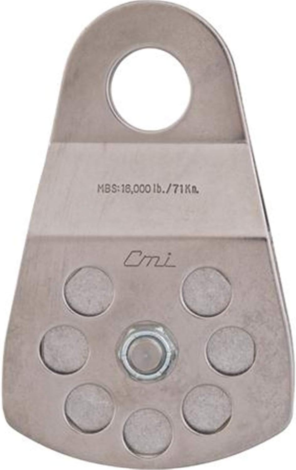 CMI 3" Single Pulley with Aluminum Sheave and Stainless Steel Sideplates - RP105