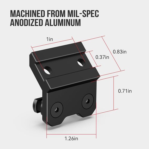 Guardtier Light Mount 45 Degree Offset Scout Mount Adapter for Surefire M300/M600 Series/Streamlight Protac Series Flashlight