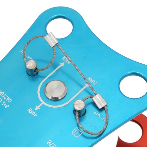 Camnal 40KN Rock Climbing Pulley Fixed Side Single Sheave Pulley for High Altitude Traverse and Hauling Gear, Ideal Outdoor Survival Tool, Hauling Pulley for Climbing Enthusiasts