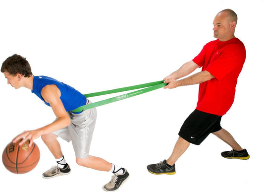 P.R.O. Bands for Basketball Resistance Bands Training (SINGLE Band - 4 Levels to Choose From | Perfect For Improving Dribble Explosiveness, Vertical Jump, Lateral Quickness, Stretching, Strength Train