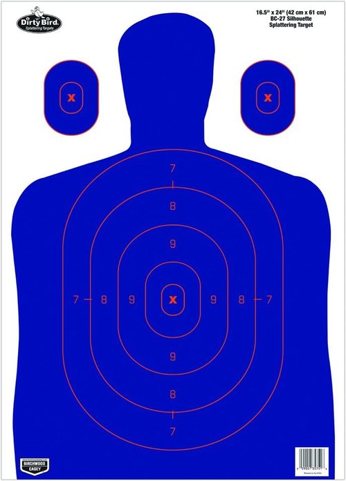 Birchwood Casey Non-Adhesive Splattering 16.5" X 24" Practice Shooting Targets