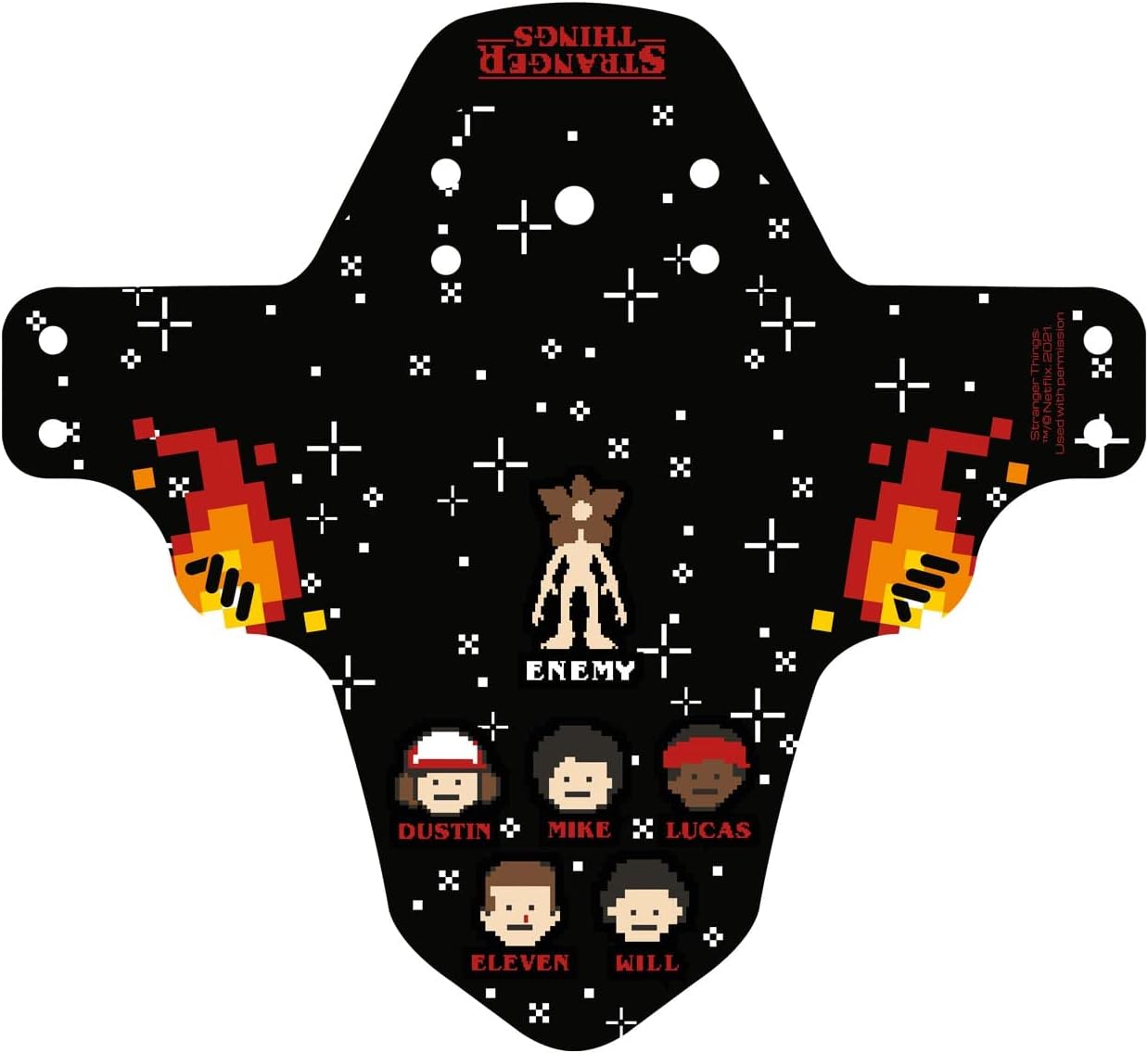 All Mountain Style AMS Front Mudguard – Fits 26’’,27.5’’,29’’, Dazzle/Black