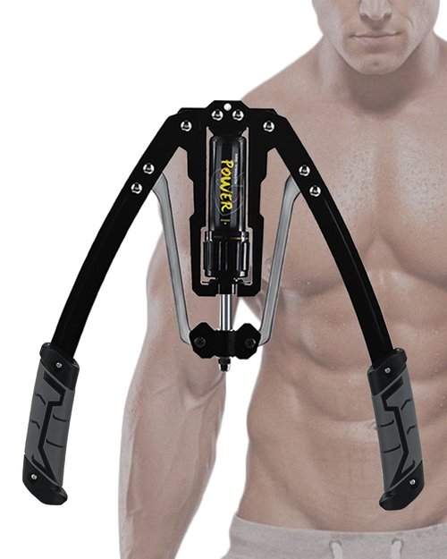 Twister Arm Exerciser Hydraulic Power Adjustable 22-440lbs, Home Chest Expander Shoulder Muscle Training Fitness Equipment, Biceps ABS Back Enhanced Exercise Strengthener, Thickened Carbon Steel, Gray