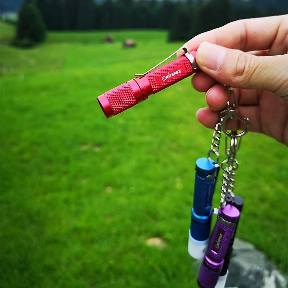 K3 Mini Keychain Flashlight AAA Small Keychain Light Bright 150 Lumens with Diffuser Clip,Multipurpose Pocket Light as Candle Hat Lamp Camp Lantern for Everyday EDC Dog Walking Hiking Camping