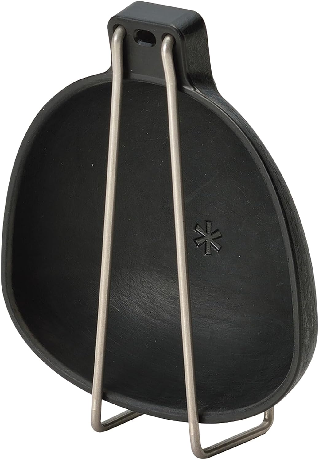 Snow Peak Nylon Cooking Ladle for Camping & Hiking - Portable Black Folding Utensil
