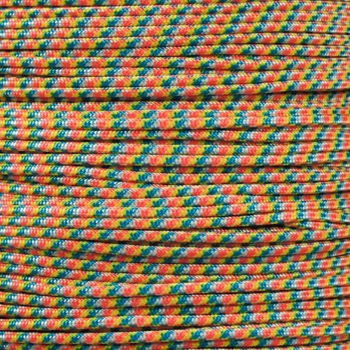 PARACORD PLANET | 275 LB Paracord Breaking Strength Tactical 5-Strand 3/32” (2.38) Thickness Parachute Cord Rope | 100 FT Hanks - Black