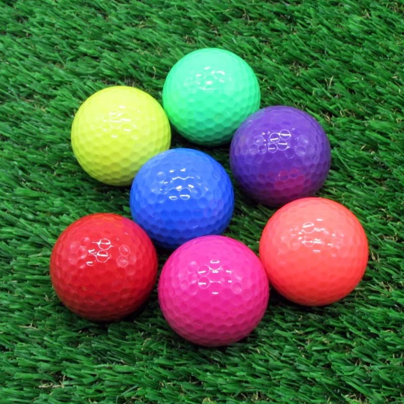 Colored Golf Balls 8-Pack Practice Mini Balls for Golf Training & Fun