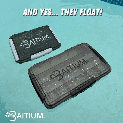 Baitium XTRAseal Waterproof Fishing Tackle Box Organizer, Tackle Boxes With Dividers, Tacklebox for Fishing, 3700 Tackle Trays, Fishing Gear (2 PACK 3700 (Tray Size : 14" x 8.9" x 2.1"))