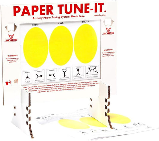 .30-06 Outdoors Tune-IT DIY Paper Tuning System for Archery - White/Red
