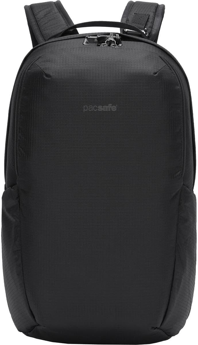 Pacsafe Vibe 25L Anti Theft Travel Pack Casual Daypack, Black