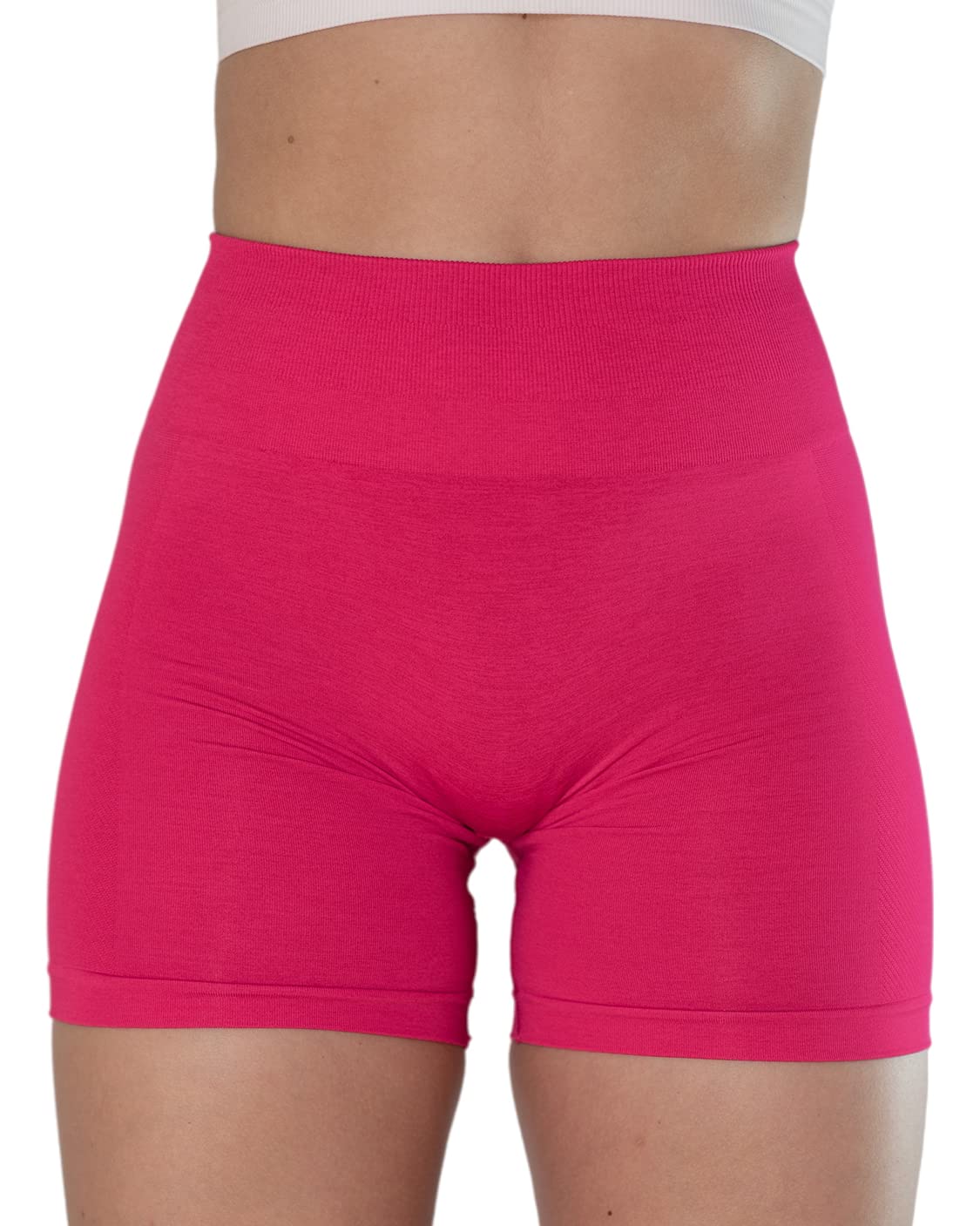 AUROLA Intensify V2.0 Women's Workout Shorts Athletic Running Shorts, Seamless High Waist Sport Gym Yoga Shorts 3.6 Pink