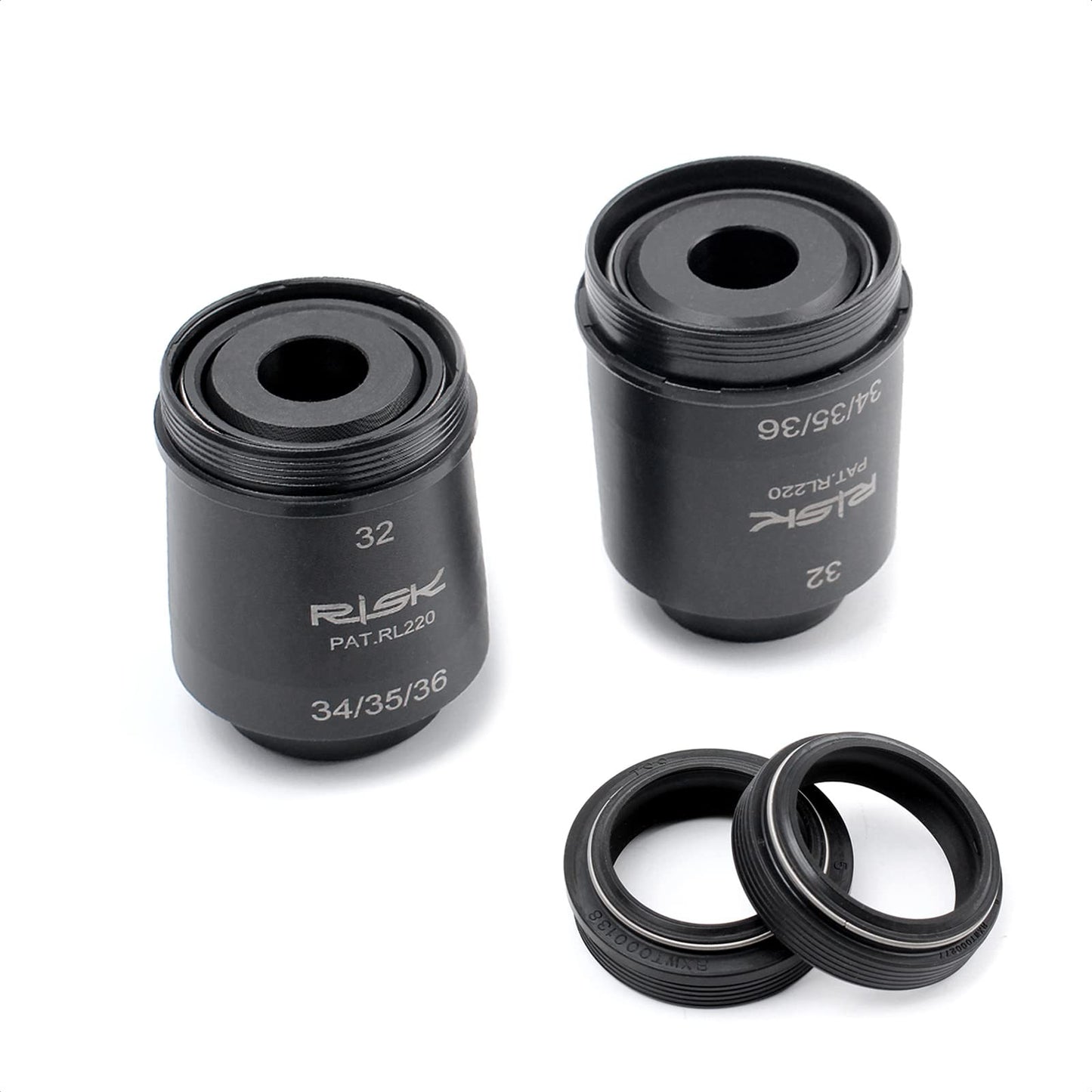 KIEVODE 4 in 1 Dust Seal Installation Tool for Bike Suspension Forks - Bicycle Fork Dust Seal Driver Wiper Installation Tool Guide for 32mm 34mm 35mm 36mm Fox Rockshox and More