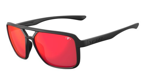 Tifosi Optics Salto Sunglasses (Blackout (Smoke Red Mirror))