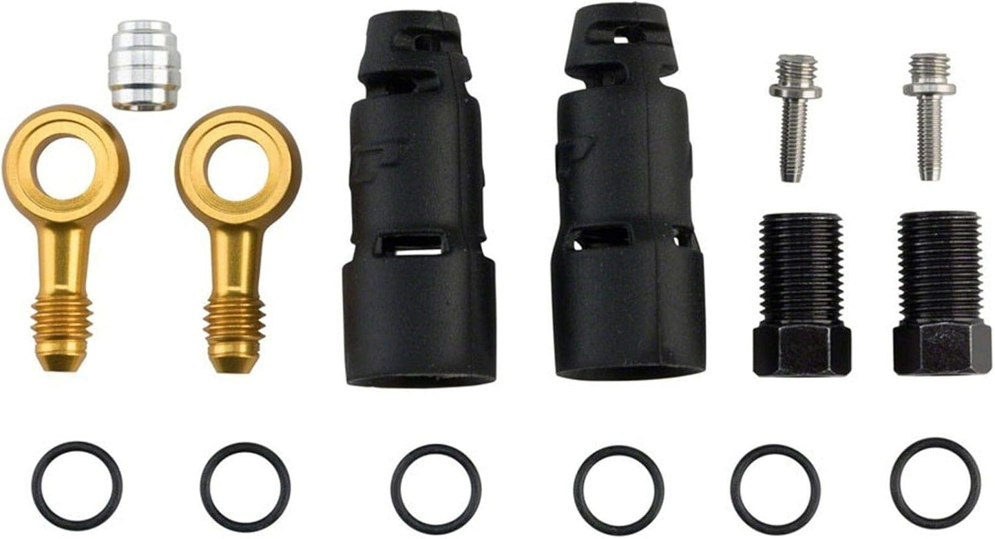 Jagwire Pro Quick-Fit Adapter-Avid XX Unisex Adult Banjo Fitting Kit, Black