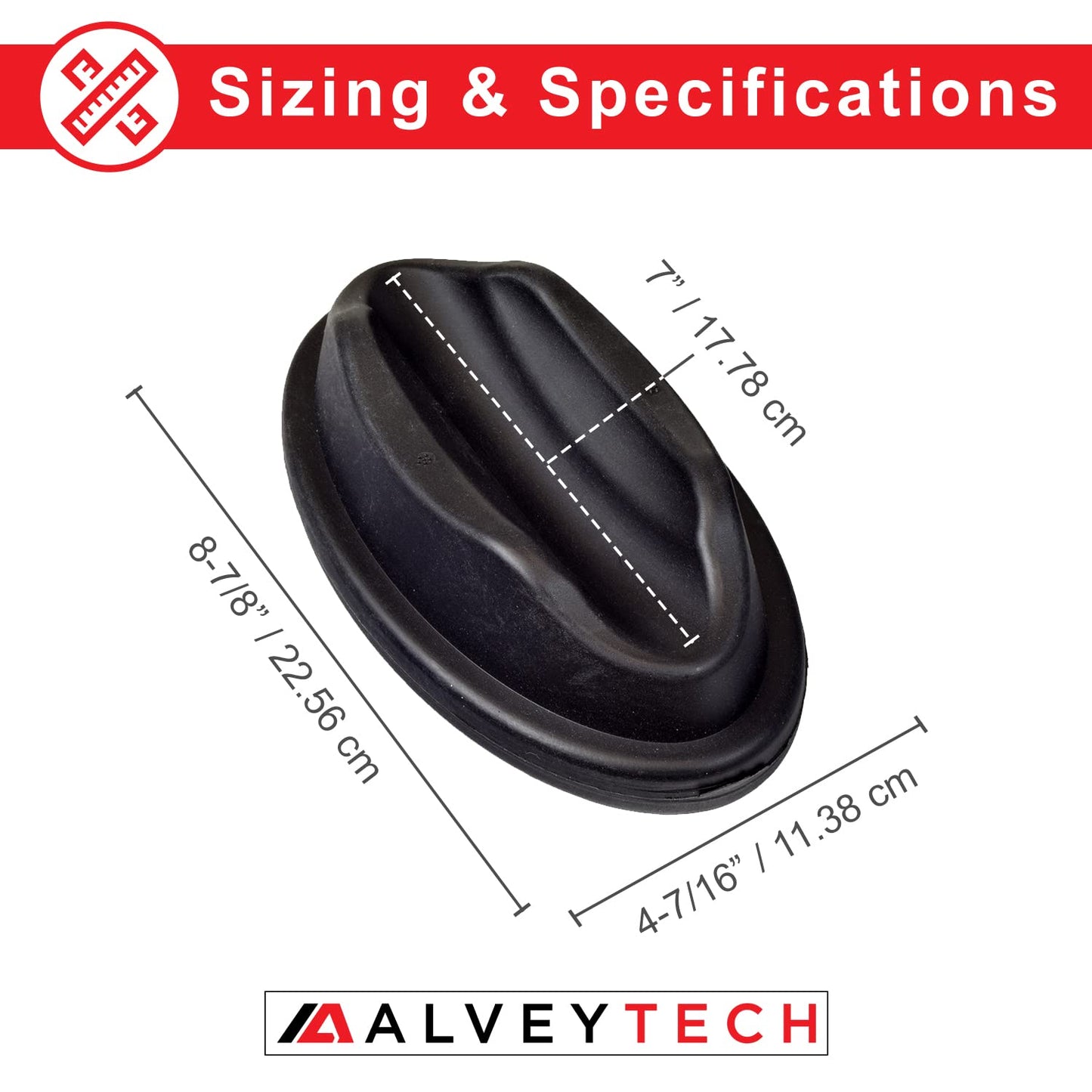 AlveyTech Front Wheel Riser Block for Indoor Bike Trainer - Wheel Stand for Stationary Bicycle, Tire Support Holder for Cycling Exercise, Cycle Training, and Indoor Riding, Stabilizer Accessories