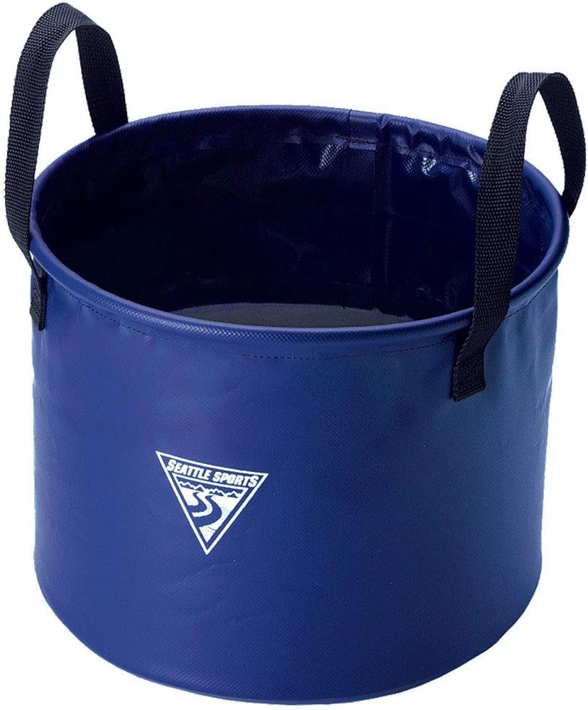 Seattle Sports Outfitter Class Collapsible Square Pack Sink Dish Wash Basin for Camping, Blue
