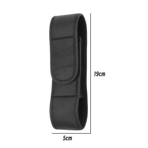 Create idea Flashlights Pouch Tactical Flashlight Holster Nylon Flashlight Torch Pouch Accessories for Hiking Climbing Working Outdoors 19x5cm