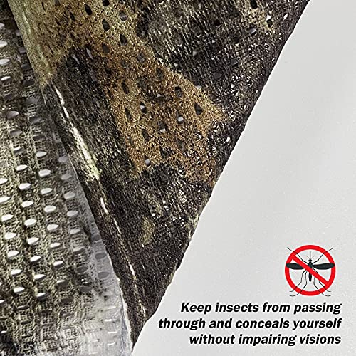 Tree Camo Bionic Mesh Fabric for Hunting and Concealment - 5x6.5ft