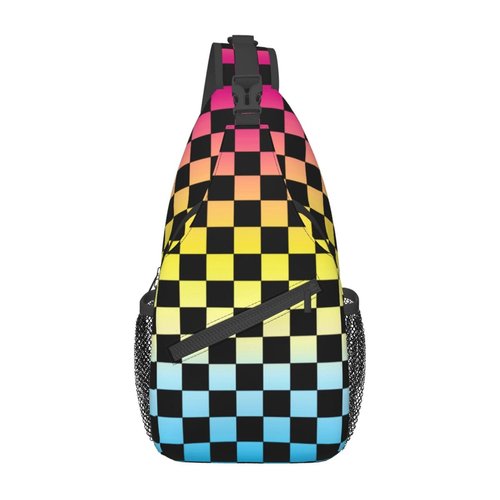 Rmqsyhfz Rainbow LGBT Pride Sling Bag LGBT Crossbody Sling Backpack Multipurpose LGBT Chest Bag for Women Cycling