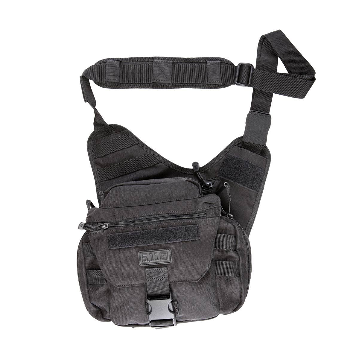 5.11 Tactical Push Pack Sling Bag – 6L Crossbody Shoulder Bag for Men, Black, Style 56037-ABR