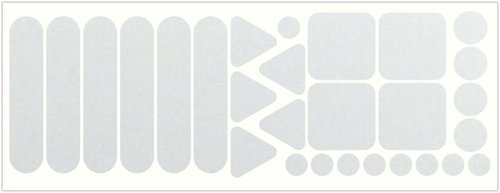 LiteMark Reflective Sticker Pack – Bicycle, Motorcycle & Helmet Reflectors for Safety & Night Visibility (Purple, Pack of 28 Pcs)