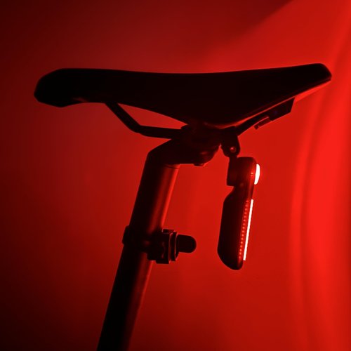 PicnaRizer Bike Taillight - 6 Smart Modes Brake+Light+Movement Sensing - 100 Lumens Bicycle Rear Tail Light with Quick Release Brackets Set for Saddle & Seatpost,Tpye-C Rechargeable, IP65 Waterproof
