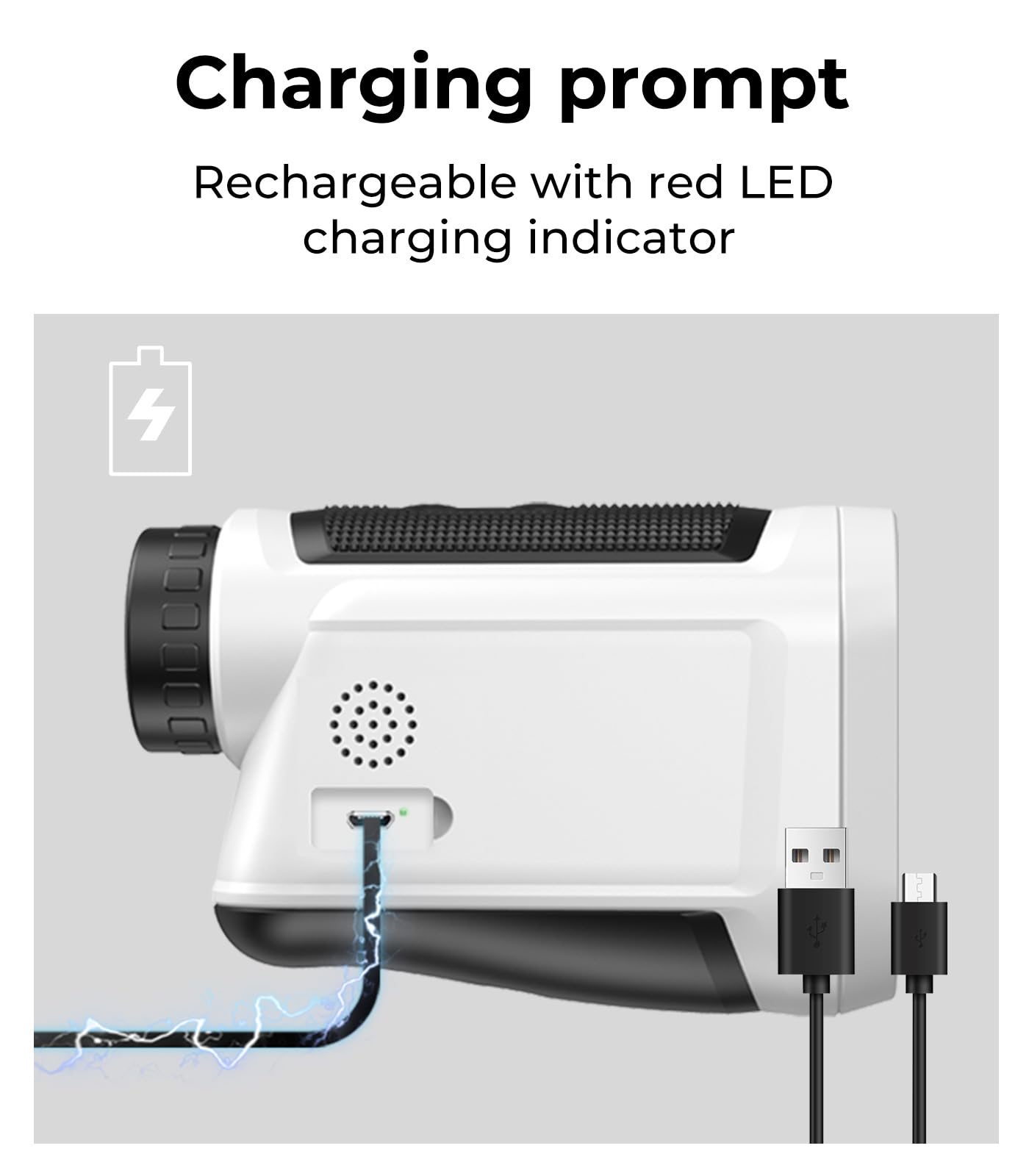 Golf Rangefinder with Magnetic - 1000 Yards Laser Range Finder with Slope Compensation & USB-C Rechargeable Battery for Golf