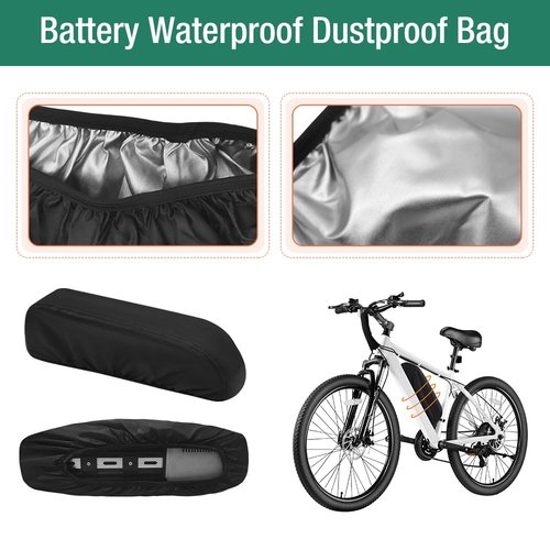 XIUWK 2Pack Waterproof Battery Bag for Rectangular Batteries