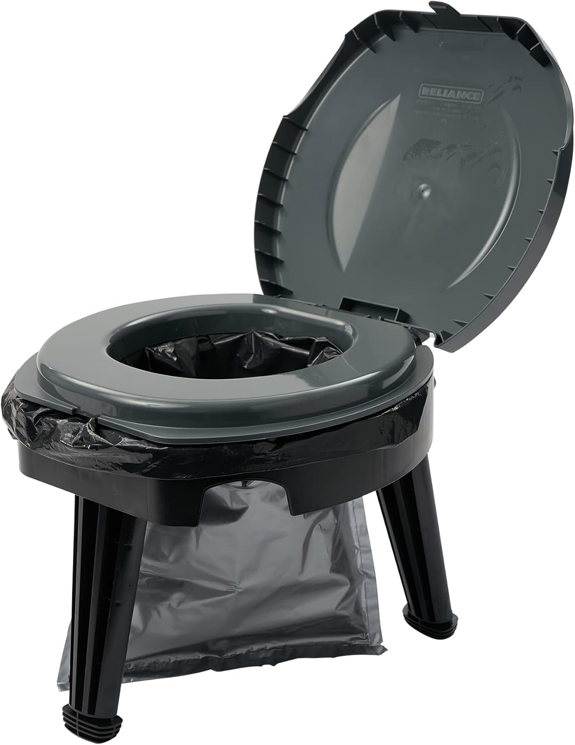 Reliance Products FOLD-to-GO Folding Portable Camping Toilet | 300 Pound Capacity | Compact & Lightweight