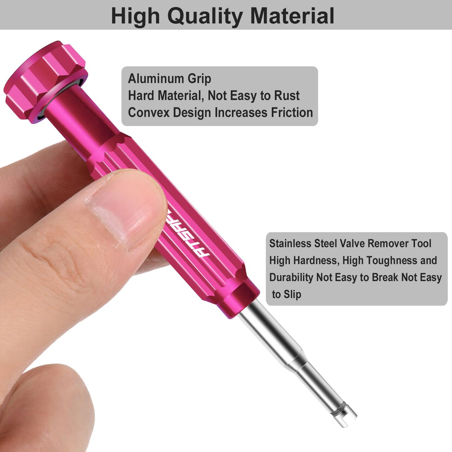 ATsafepro Valve Core Removal Tool, Schrader Valve Core Removal Tool and Presta Valve Core Removal Tool,Valve Stem Removal Tool Equipped with Bearings,Valve Core Tool Suitable for Bikes,Motors and Cars