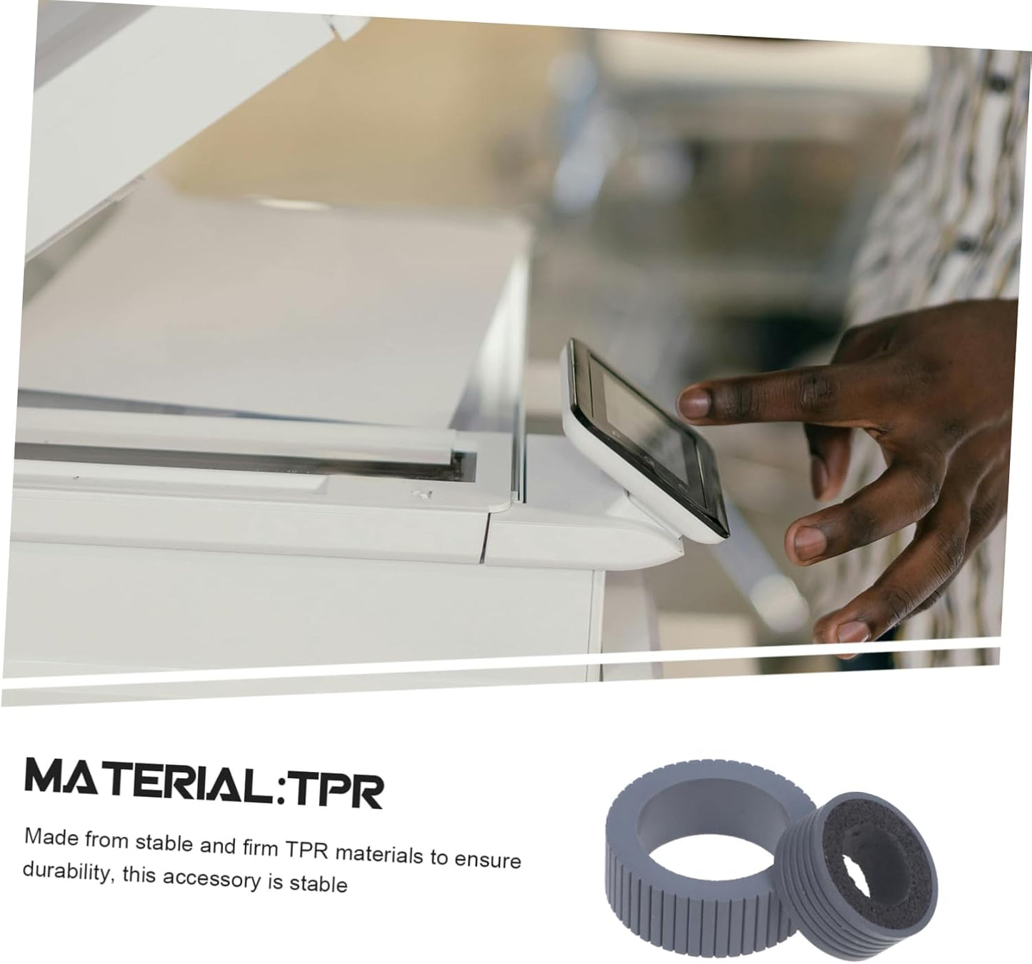 Mipcase 4pcs Fujitsu Scanner Roller Pager Part TPR Material Replacement Roller Scanner Accessory