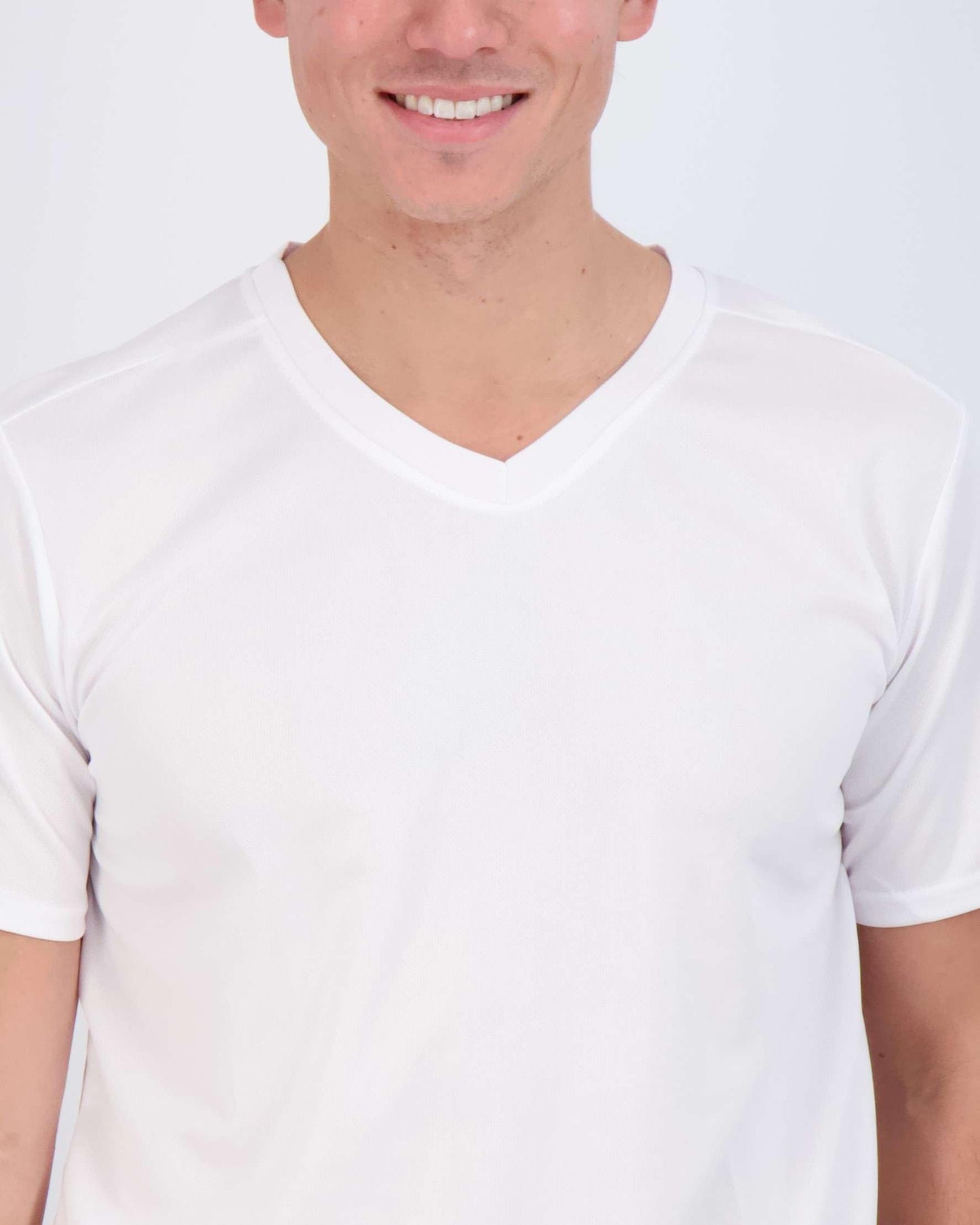 Real Essentials 5 Pack: Men's Mesh Short Sleeve V-Neck T-Shirt | Athletic Dry Fit V Neck Workout Shirt,Set XL