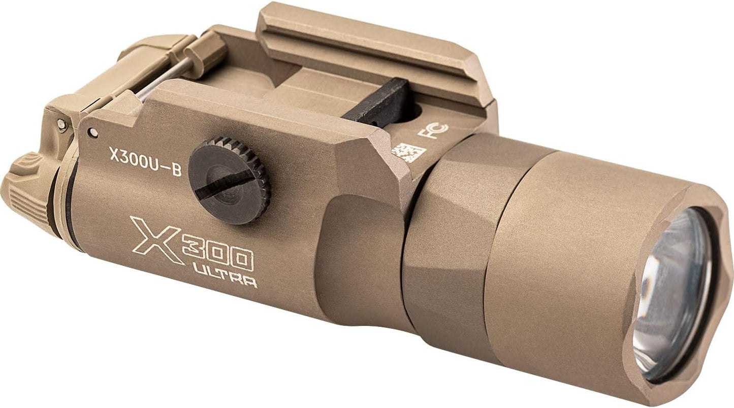 SureFire X300U-B Ultra 1000 LU Tan Handgun WeaponLight w/Thumb Screw Mount X300U-B-TN