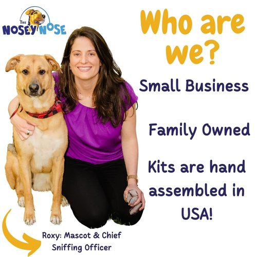 The Nosey Nose Dog Scent Training Kit - Anise Scent Zipper Pouch with Bag & Brain Puzzle Games - Nosework Scentwork Games for All Ages Dog