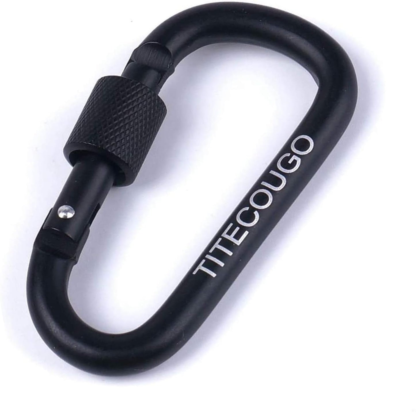 TITECOUGO Aluminum Alloy D-Ring Carabiner Key Chain Clip Hook for Camping Hiking Backpacking Outdoor Not for Climbing