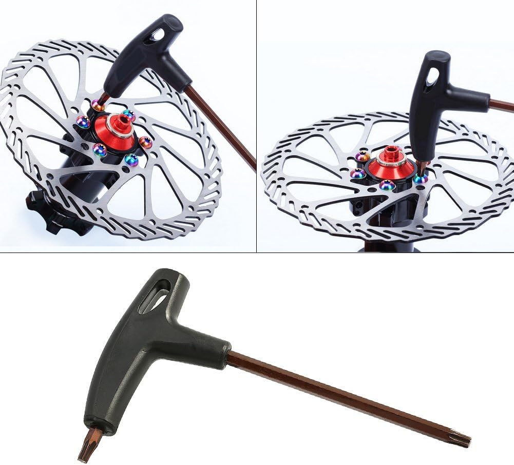 VGEBY T25 Alloy Steel T-Handle Wrench Screwdriver Brake Repair Tool for Bicycle 140 x 85mm Tool Kit Brake Tools