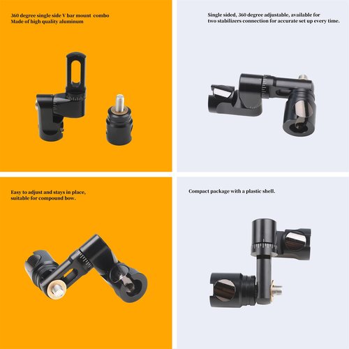 Perogen High-Performance Adjustable Single-Sided Bipolar V-bar Composite Bow stabilizer - Precision Designed for Hunting Archery Bow stabilizer