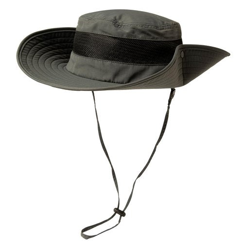 Summer Mesh Bucket Sun Hats for Men Big Head Wide Brim Boonie Safari Waterproof Beach UPF50+ Fishing Hiking Dark Grey X-Large XX-Large XL XXL