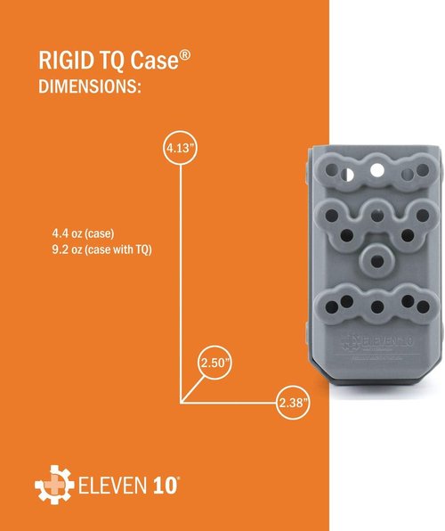 Eleven 10 Rigid TQ Case for SOF-TT Tourniquet, Black, Belt Attachment