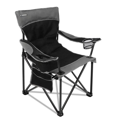 CAMPHILL Oversized Portable Camping Chairs, Collapsible Outdoor Chairs with Pocket and Cup Holders, Carry Bag for Camping,Tailgates,Beach,and Sports