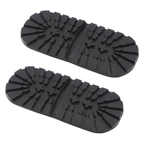 DUTWROY Heel Repair Pad 2 Pairs Rubber Sole 8 MM Half Sole Sheet for Leather Shoes Sports Shoes Boots Black