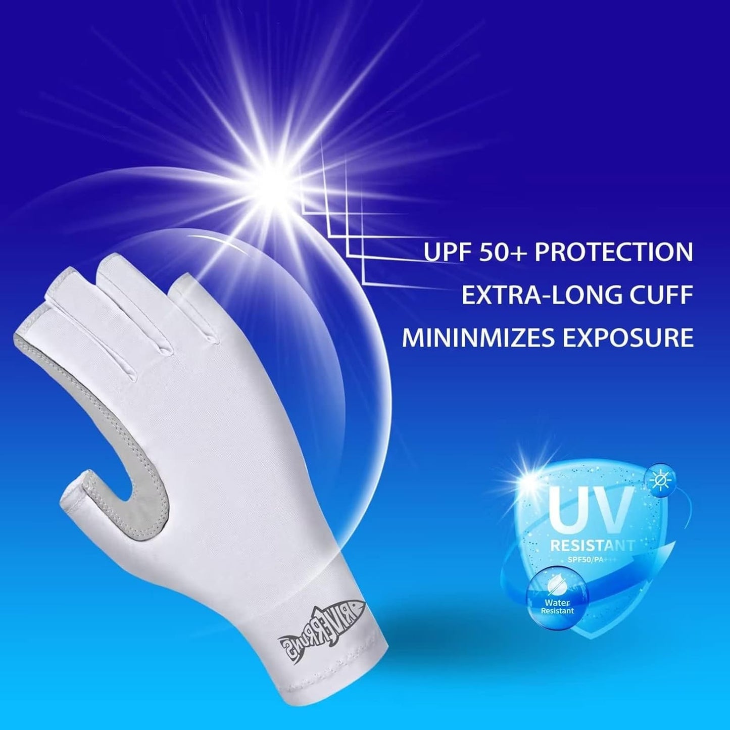 UPF 50+ Fishing Gloves | UV Protection for Men & Women | Outdoor Activities