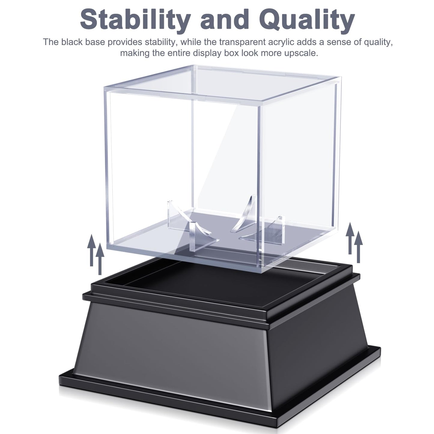 KKU Acrylic Baseball Display Case, Dustproof UV Protected Baseball Case, Transparent Baseball Holder Display Case for Signed Balls Memorabilia