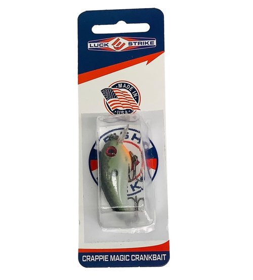 Luck E Strike Crappie Magic Crankbait (2 Inch Crappie Lure) Made in The USA, Tennesse Shad