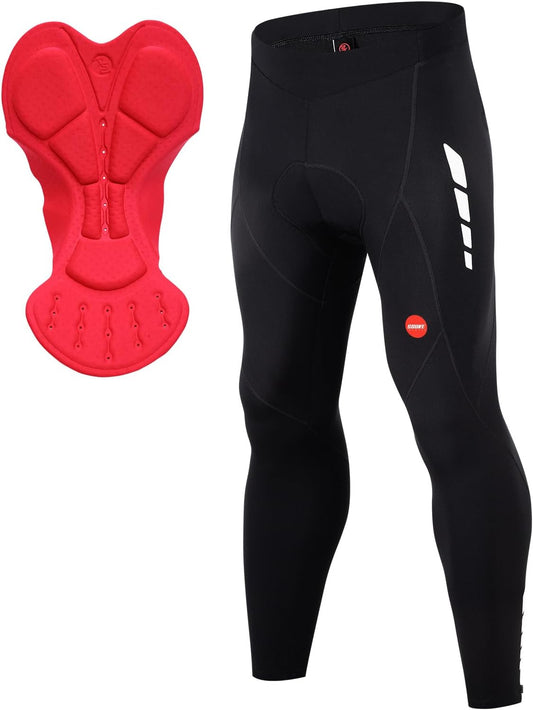 Souke Sports Men's Bike Pants Long 4D Padded Cycling Tights Leggings Outdoor Riding Bicycle