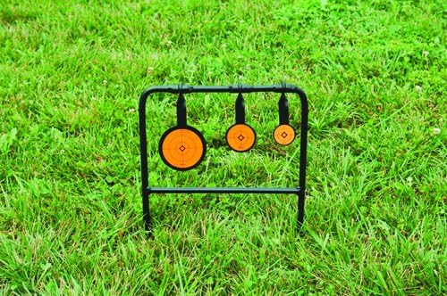 Caldwell Plink n' Swing Triple Spin .22 Rimfire Swinging Target with Durable Steel Frame for Outdoor Target Shooting and Easy Range Setup