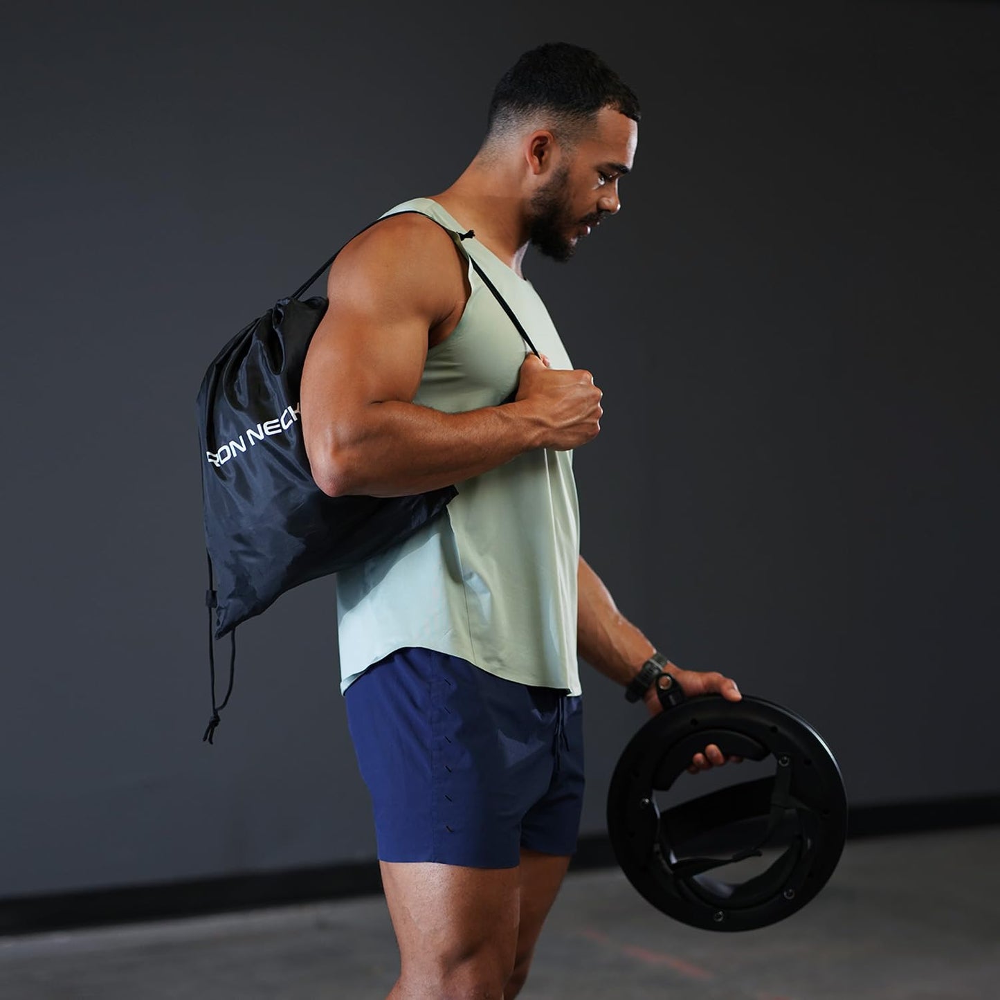 Iron Neck Resistance Band, Durable Exercise Band with Steel Carabiners for Neck Training, Strength Workouts, Stretching, and Rehab (Strength Kit)